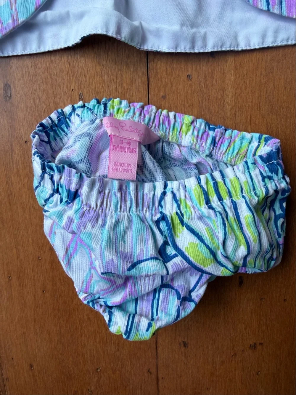 Lilly Pulitzer Shell Print Diaper Cover Set - Aqua, Lavender & Lime